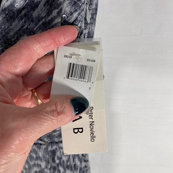 Chetta B Leopard Print Sequin Cap Sleeve Formal Dress - Picture 8 of 9